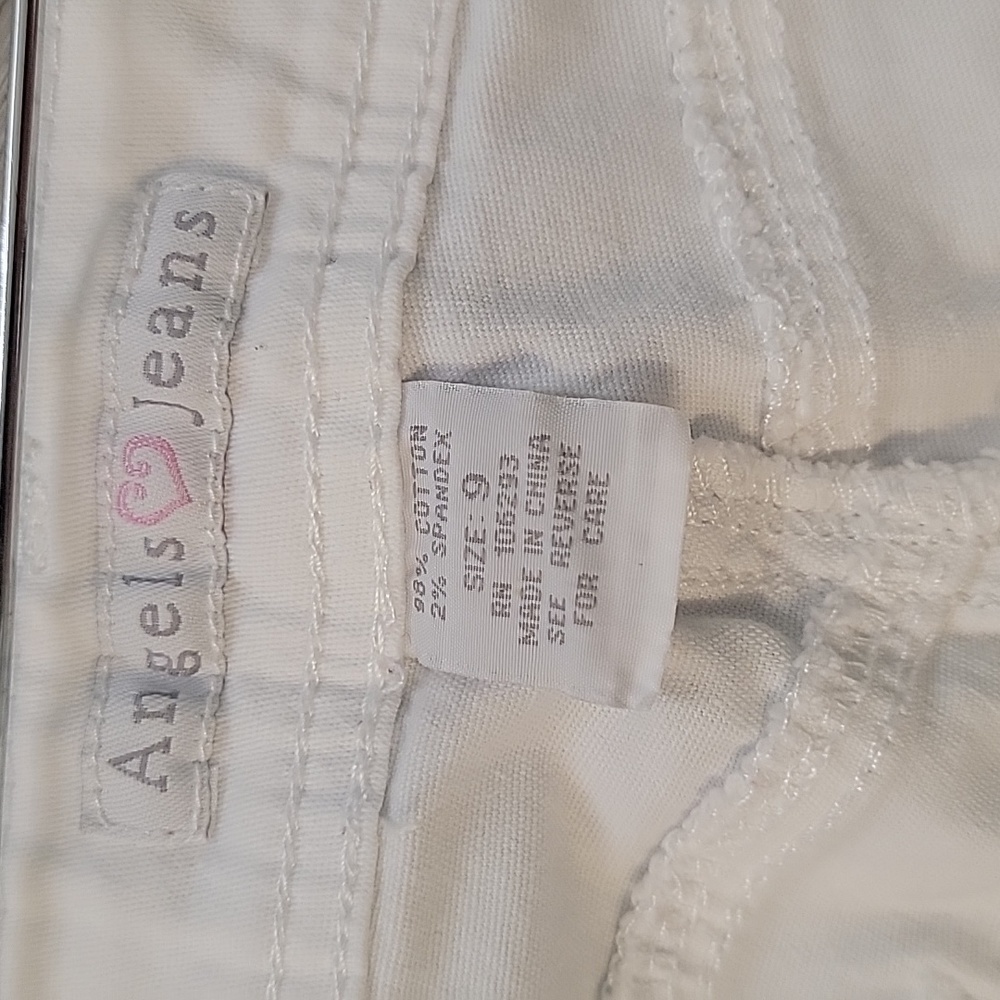 Angels Jeans- White ankle length- 9 - Picture 3 of 8